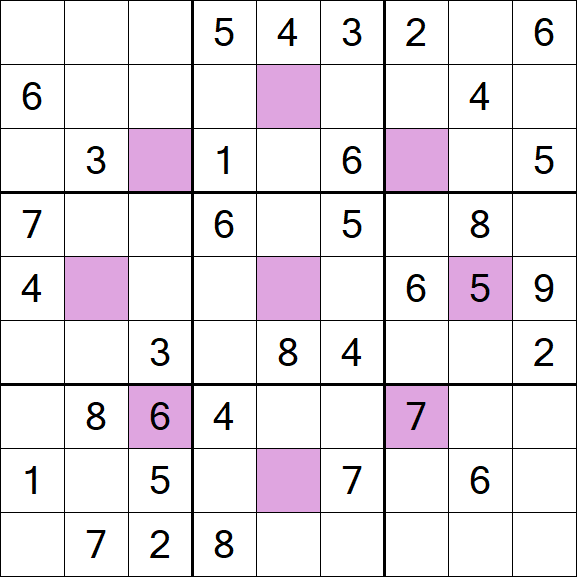 Asterisk Sudoku - Moyen