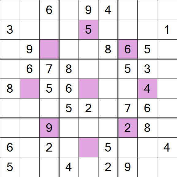 Asterisk Sudoku - Medio