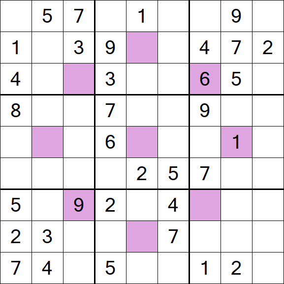 Asterisk Sudoku - Medio