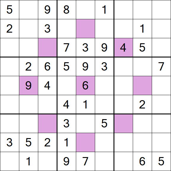 Asterisk Sudoku - Medio