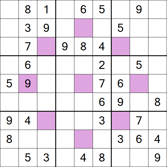 Asterisk Sudoku - Medium