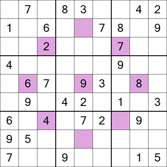 Asterisk Sudoku - Medium
