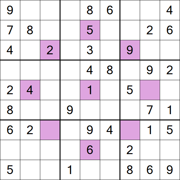 Asterisk Sudoku - Medium