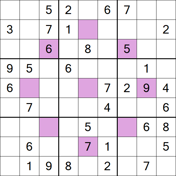 Asterisk Sudoku - Medium