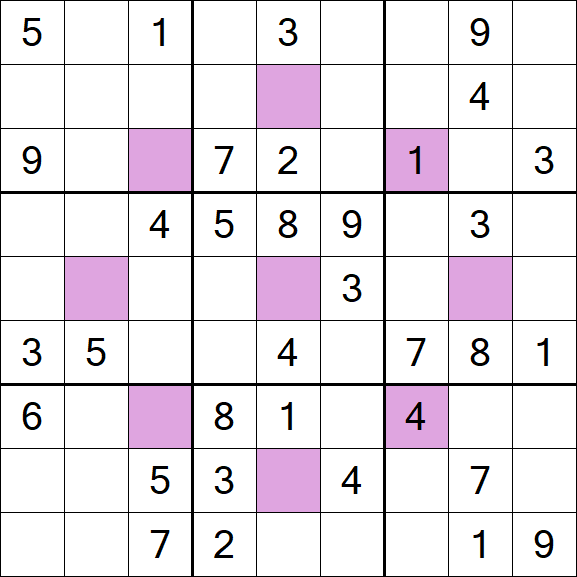 Asterisk Sudoku - Medio