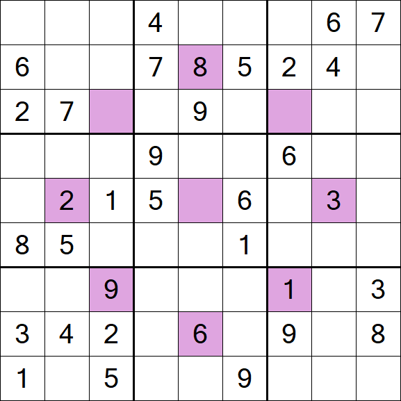 Asterisk Sudoku - Medium