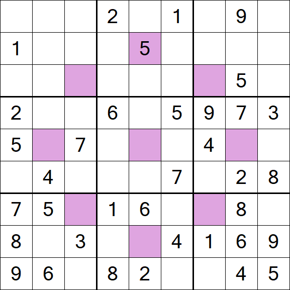Asterisk Sudoku - Medium