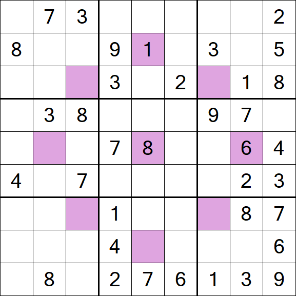 Asterisk Sudoku - Medium