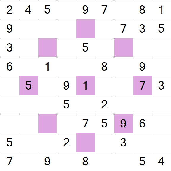 Asterisk Sudoku - Medium