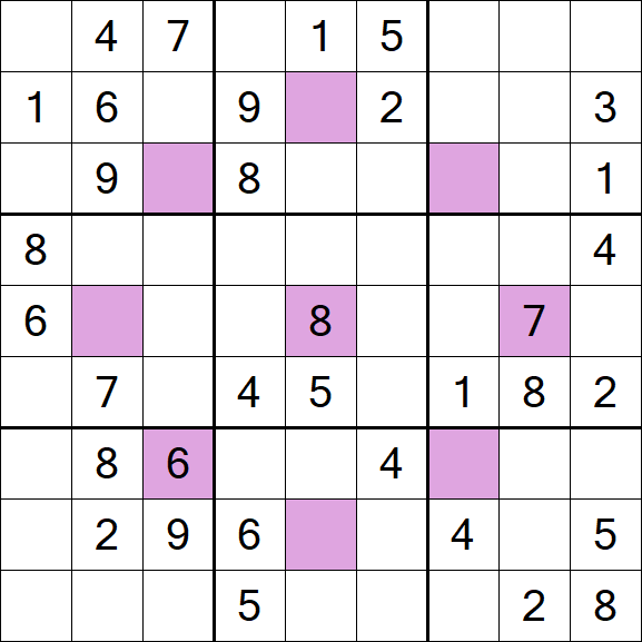 Asterisk Sudoku - Medium