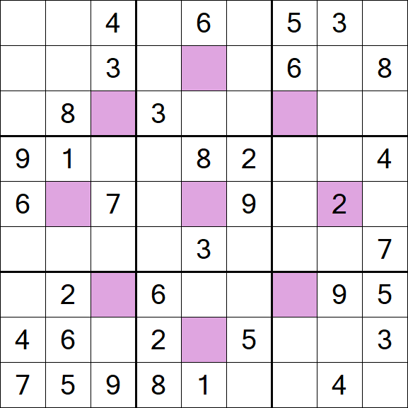Asterisk Sudoku - Medium