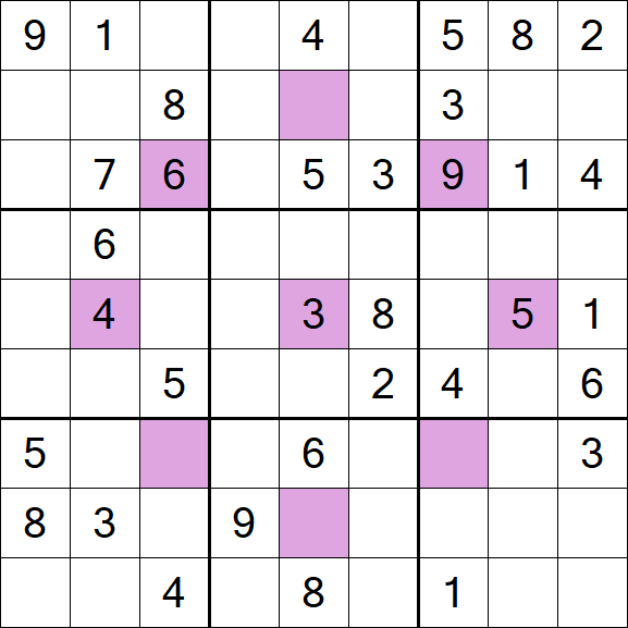 Asterisk Sudoku - Medium