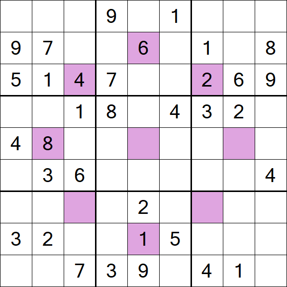 Asterisk Sudoku - Medium