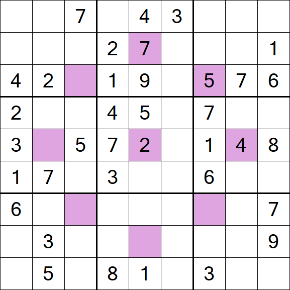 Asterisk Sudoku - Medium