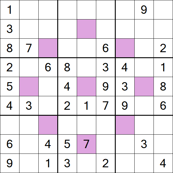 Asterisk Sudoku - Medium