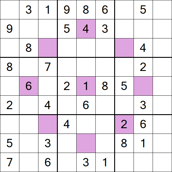 Asterisk Sudoku - Medium