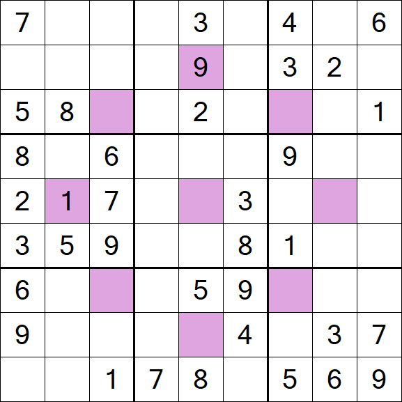 Asterisk Sudoku - Medium