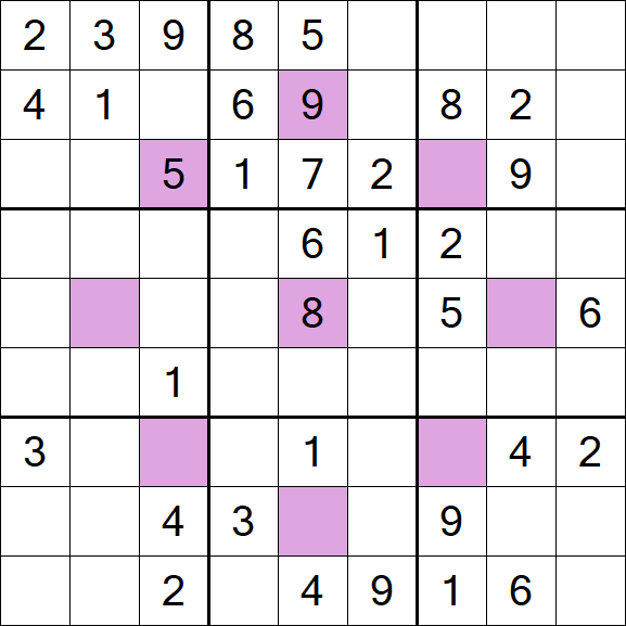 Asterisk Sudoku - Moyen