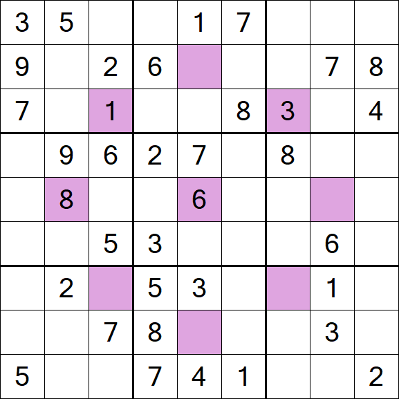 Asterisk Sudoku - Moyen