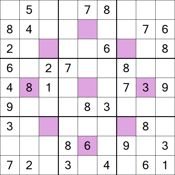 Asterisk Sudoku - Moyen