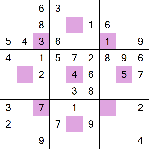 Asterisk Sudoku - Moyen