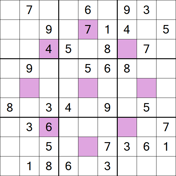 Asterisk Sudoku - Medium