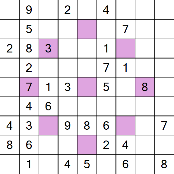 Asterisk Sudoku - Medium