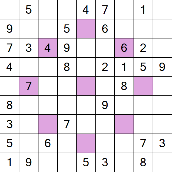 Asterisk Sudoku - Medium