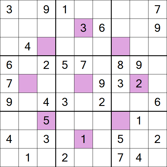 Asterisk Sudoku - Medium