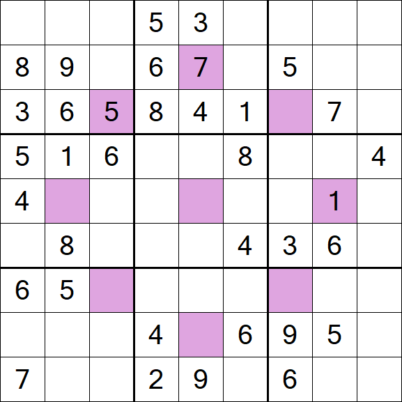 Asterisk Sudoku - Medium