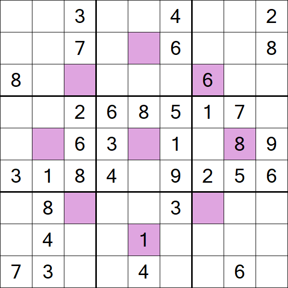 Asterisk Sudoku - Mittel