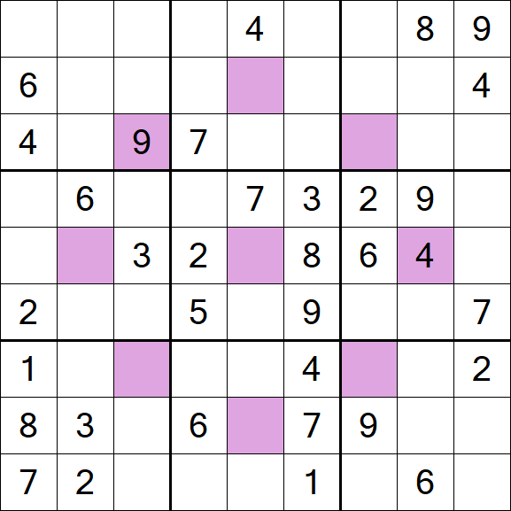 Asterisk Sudoku - Mittel