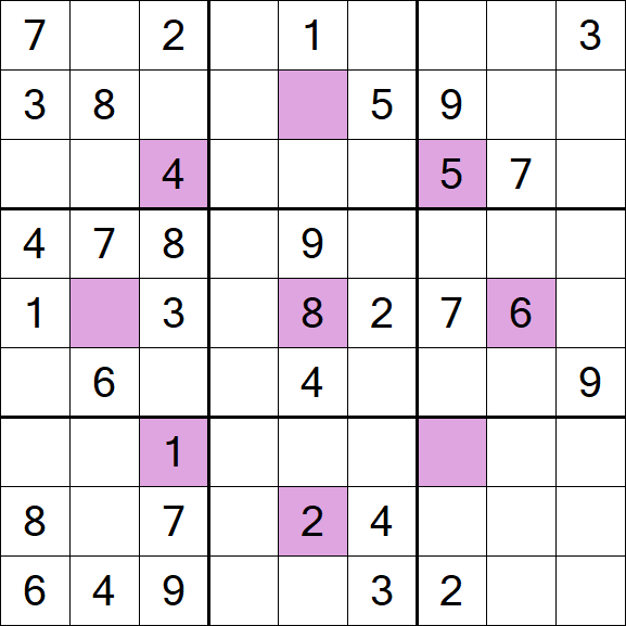 Asterisk Sudoku - Mittel