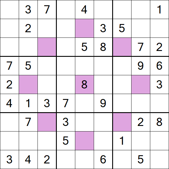 Asterisk Sudoku - Medio
