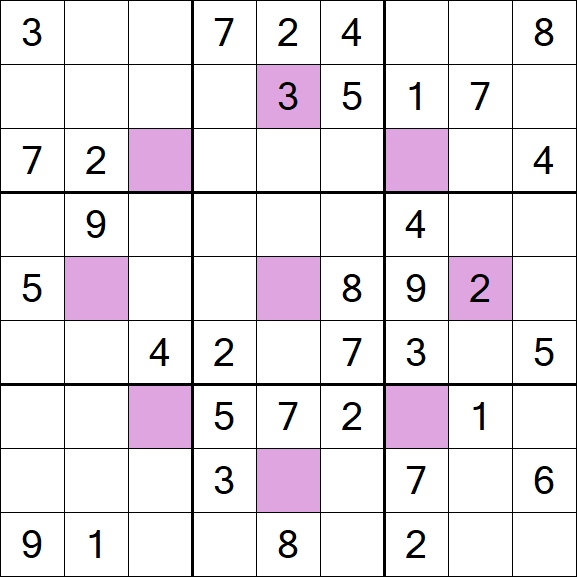 Asterisk Sudoku - Mittel