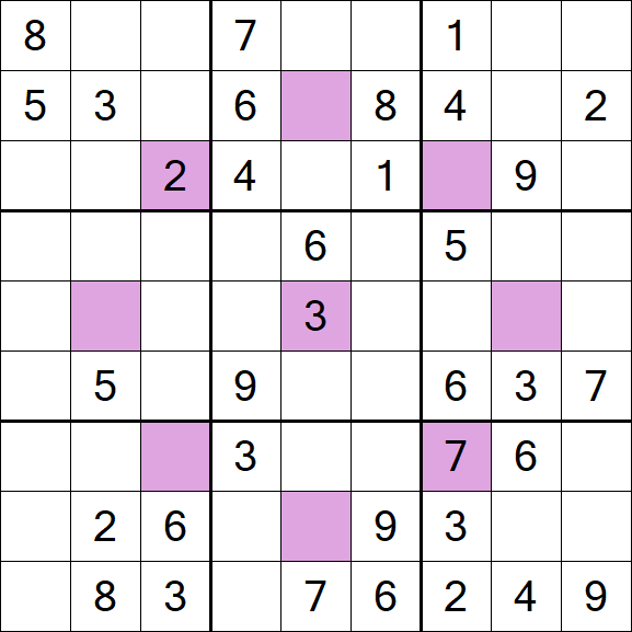 Asterisk Sudoku - Medium