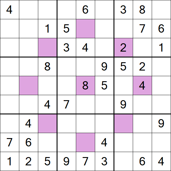 Asterisk Sudoku - Mittel
