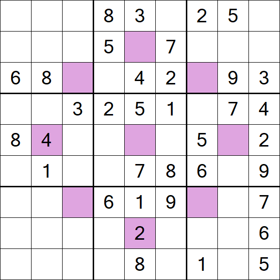 Asterisk Sudoku - Medio