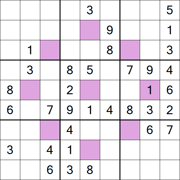 Asterisk Sudoku - Medio