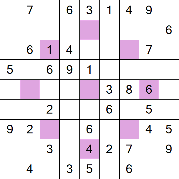 Asterisk Sudoku - Medio