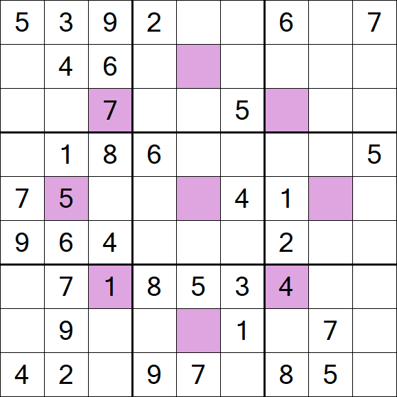Asterisk Sudoku - Medio