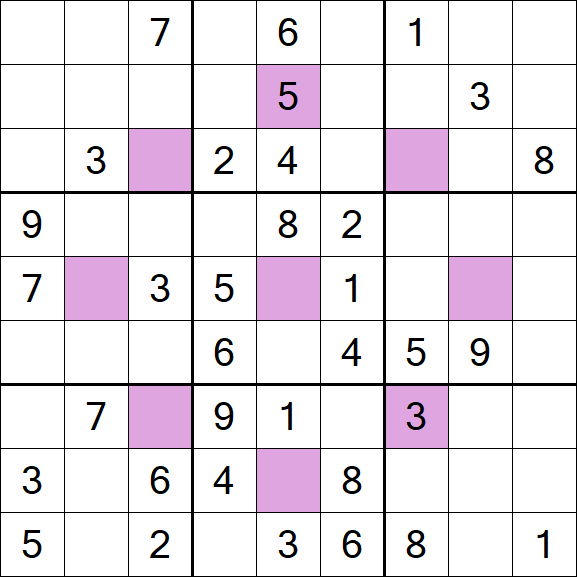 Asterisk Sudoku - Medio