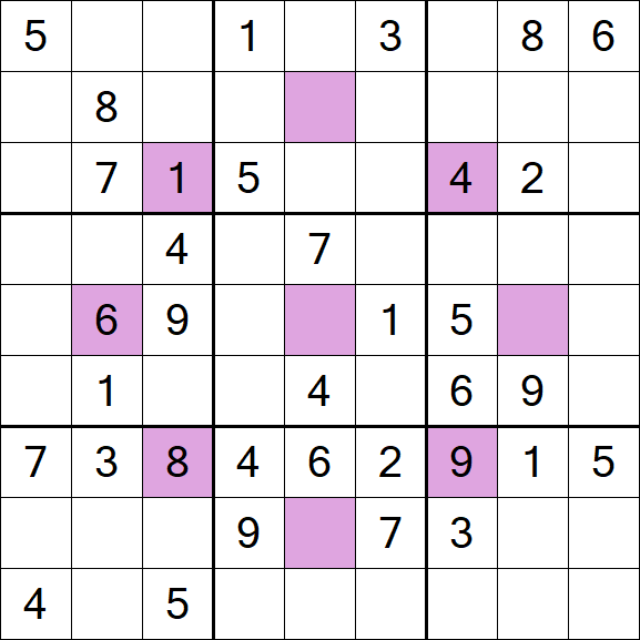 Asterisk Sudoku - Medio