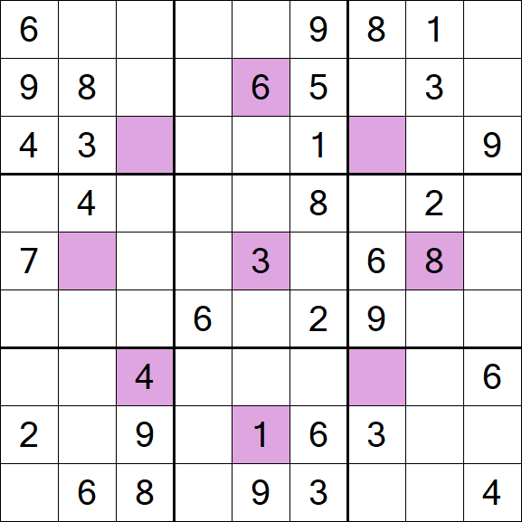 Asterisk Sudoku - Medio