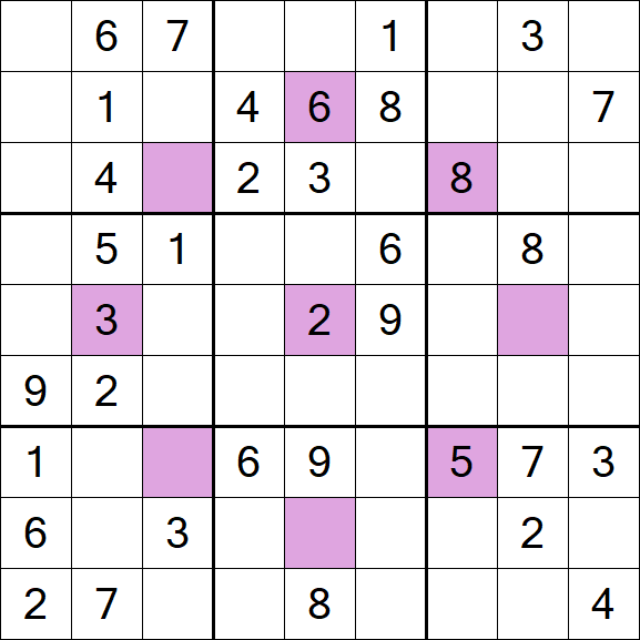 Asterisk Sudoku - Medio