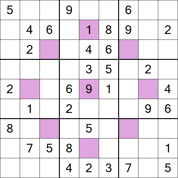 Asterisk Sudoku - Medio