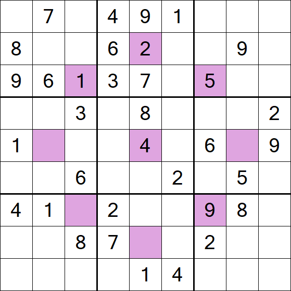 Asterisk Sudoku - Medio