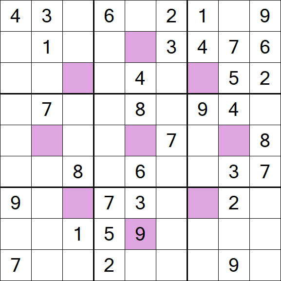 Asterisk Sudoku - Medio