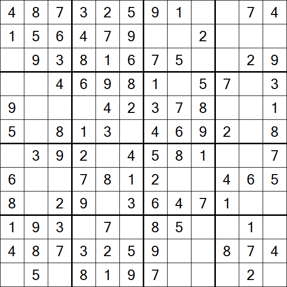 Butterfly Sudoku - Fácil