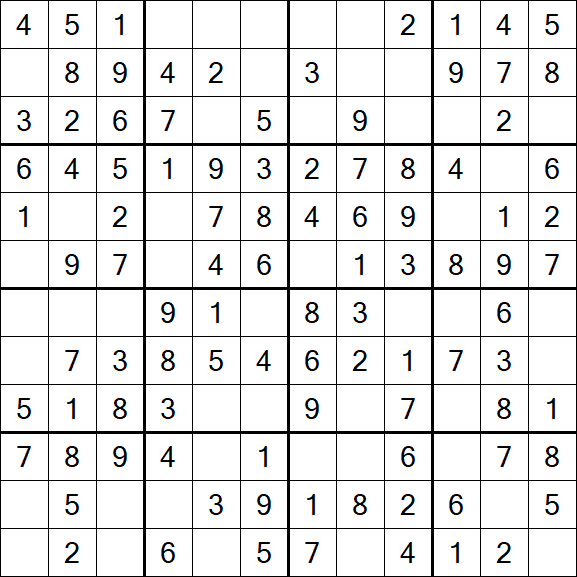 Butterfly Sudoku - Easy